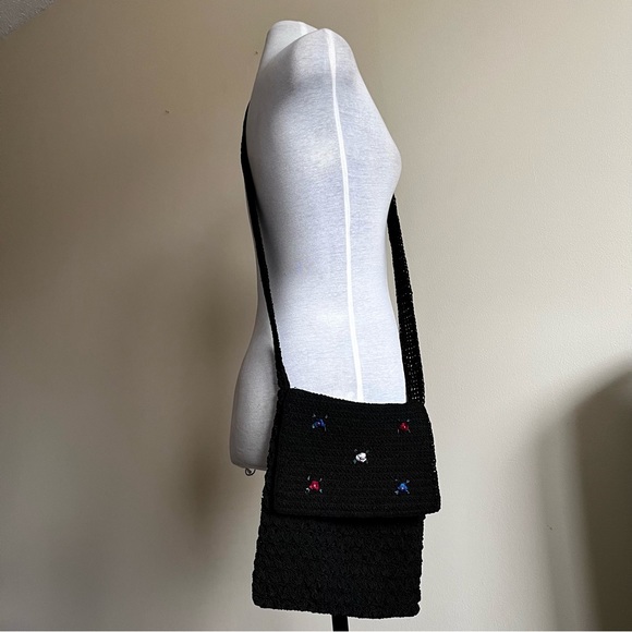 vintage floral embroidered crossbody bag - Picture 10 of 10